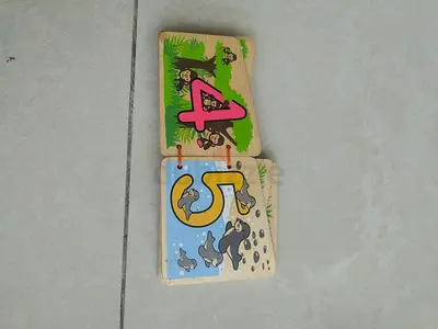 Wooden Number Learning Board for Kids