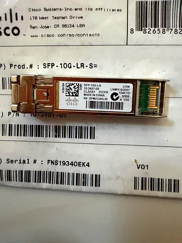 Genuine Cisco SFP-10G-LR-S= | 10GBASE-LR SFP+ Transceiver Module