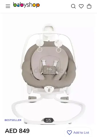 Automatic Baby Swing with Soothing Features
