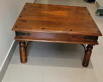 Solid wood coffee table