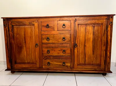 Marina solid wood buffet cabinet- sideboard