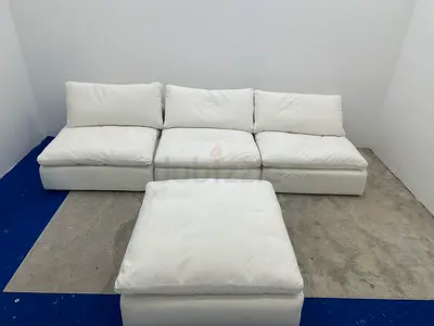 Excellent condition marina home luscious sofa with footstool