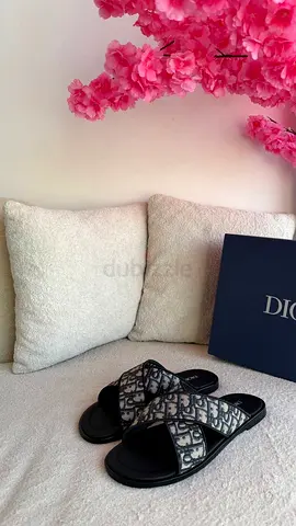 Dior Black Slide Sandals