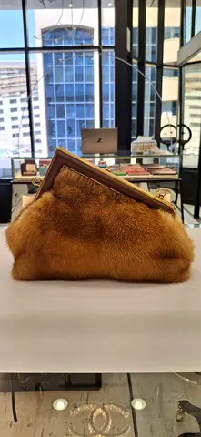 Elegant Vintage Fur Clutch Bag