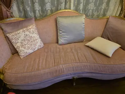 Elegant Vintage Living Room Chairs Chairs with two Side Table