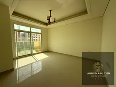 Three spacious bedrooms, two master bedrooms, large living room, three bathrooms, balcony with open