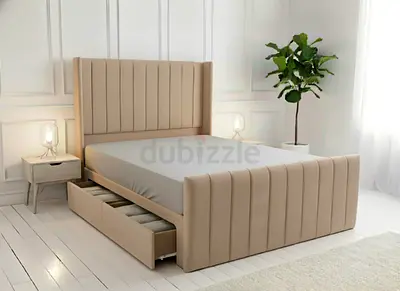 Modern 160*200 King Size Bed With Storage (Drawers)