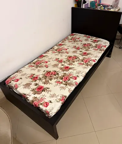 Single Bed Frame with Mattress