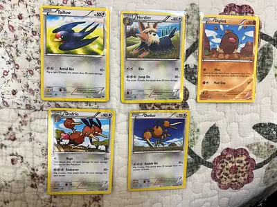 Pokémon TCG Common Cards XY 2014 Tailow Herdier Diglett Dodrio Doduo
