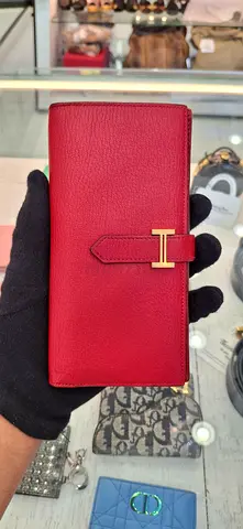 Stylish Red Leather Wallet