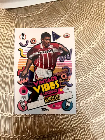 Match Attax Ronaldo Nazario Vintage Vibes Card