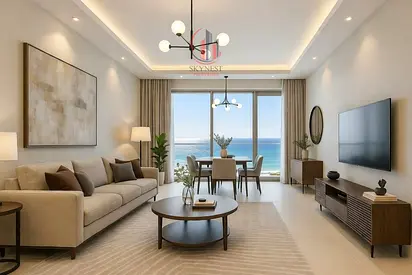 شقة مفروشة فاخرة 2 غرفة + غرفة خادمة بإطلالة بحرية مباشرة على شاطئ الخان | فرصة استثمارية مميزة