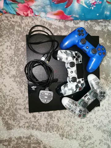 Sony PlayStation 4 with Controllers, Power cable  Charging cable