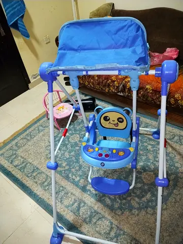 Baby Swing with Canopy in Blue