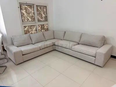 Ikea kivik beige corner sofa