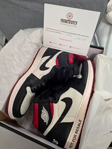 Nike Jordan 1 HighOg (Red) Not For Re-Sale 12US