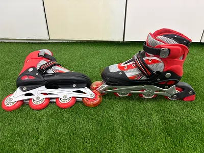 Red Inline Roller Skates