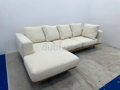 Like new condition west elm lshape sofa