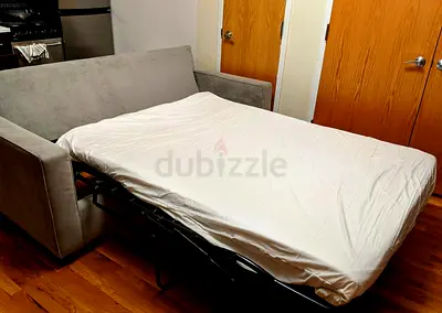 West elm two seater sofa bed with mattress like a new condition