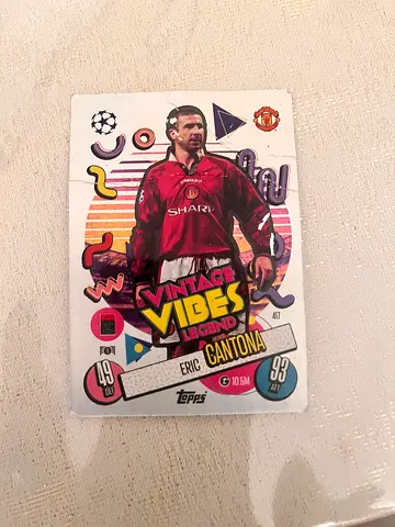 Match Attax Eric Cantona Vintage Vibes Card