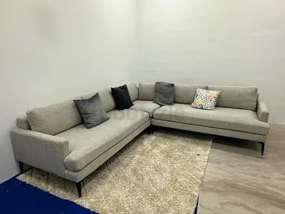 Like new condition west elm corner sofa