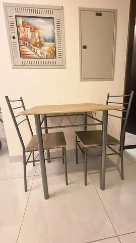Compact Dining Table Set with Chairs