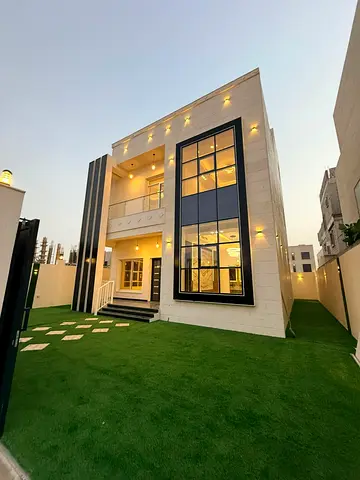 Own a luxurious villa in Al Zahia, two floors and a roof, 5 master bedrooms, including registration and ownership fees, personal finishing, freehold o
