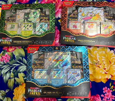Pokémon TCG Paldean Fates Premium Collection Boxes Set of 3