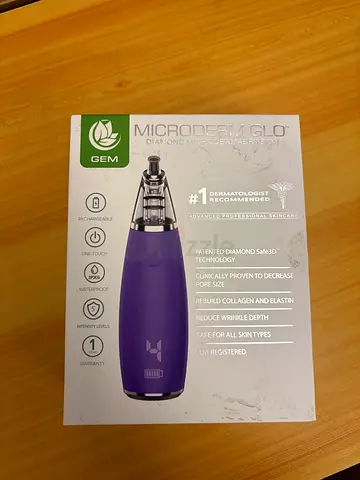 Microderm GLO GEM Diamond Microdermabrasion and Suction Tool - Best Pore Vacuum for Skin Toning - #1