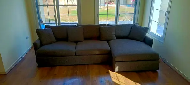 Cratebarrel lounge deep L shape sofa