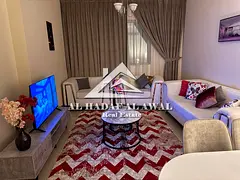 For monthly rent in Al Taawun area, a room and a hall with free internet