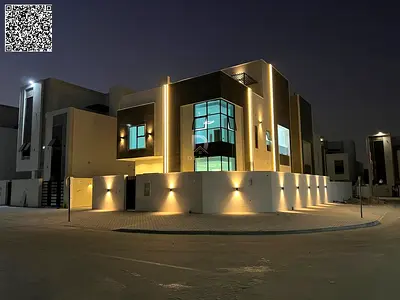 Corner villa for sale | In Al Helio 2, Ajman | High-quality finishes | Glass stone facade | Price includes registration and ownership fees