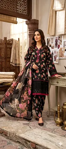 Elegant Floral Printed Womens Outfit