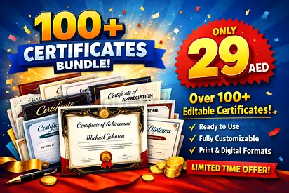 100+ Certificate Bundle Editable