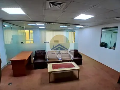Fully furnished, A/C free office at prime location@1040sqft