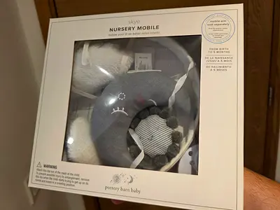 Pottery barn Skye nursery mobile with arm