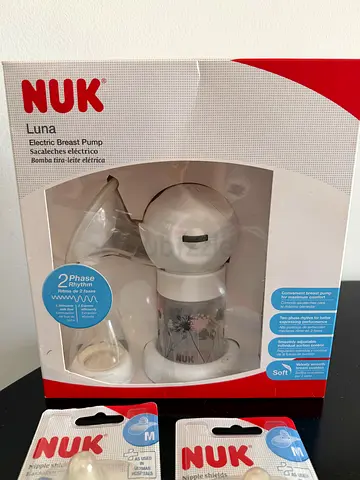 Brand new Nuk electric breast pump with nipple shield