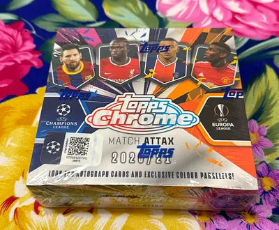 2020-21 Topps Chrome UEFA Match Attax Factory Sealed Box