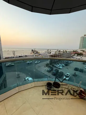 شقه غرفتين وصاله بسعر مميز واطلاله بحريه بالكامل علي الكورنيش في اجمل تاور في عجمان في الريزيدنس