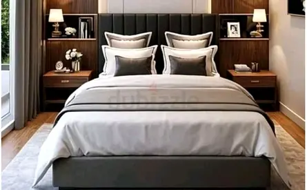 Gray colour 160*200 queen size Bed