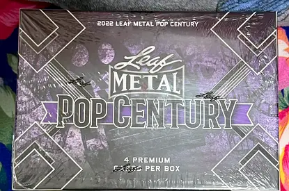 2022 Leaf Metal Pop Century Hobby Box 4 Autos Per Box On Average Factory Sealed