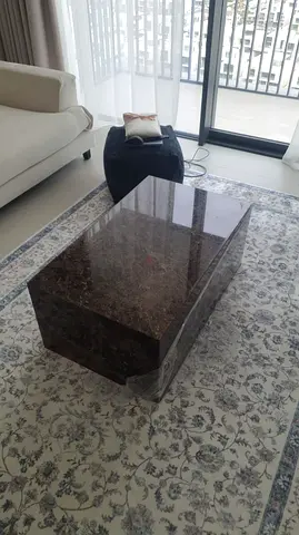 Elegant Marble Dark Emprador Marble Coffee Table