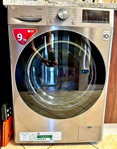 LG Front Load Washer 9 kg F4V5VYP2T, Bigger Capacity, AI DD, Steam, ThinQ FREE DELIVERY +WARRANTY
