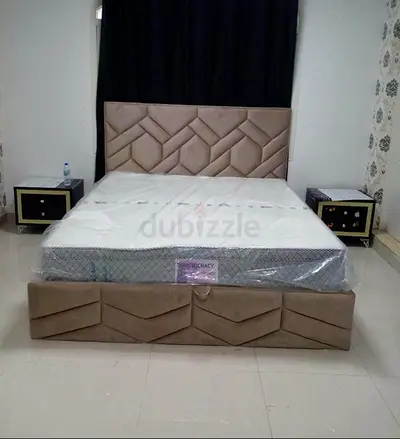 Brand New Custom Made King Size Bed, Hydraulic storage can be installed