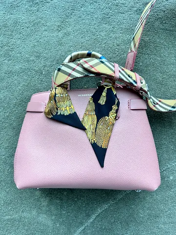Burberry Small Banner Bag in Dusty Pink