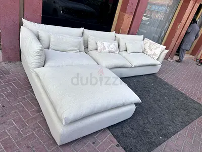 Marina home Leather L shape sectional sofa