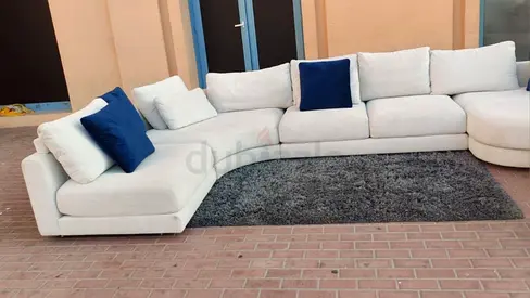 Olta U Shape Sofa Beige Good Condition
