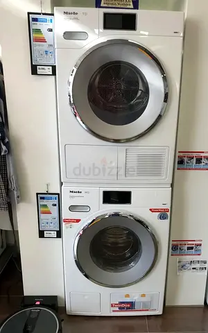 Germany Miele W1T1 WMV 960 WPS 9 kg Washer / Miele TMV 840 WP 9 kg Tumble Dryer