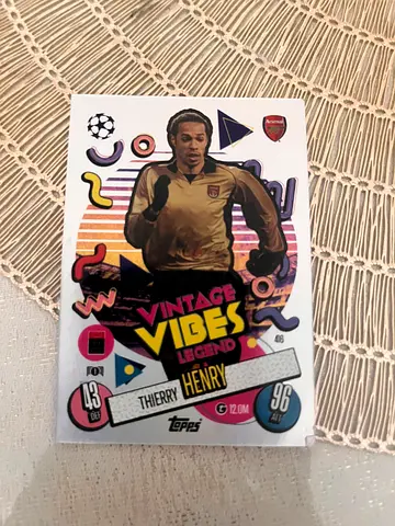 Match Attax Thierry Henry Vintage Vibes card