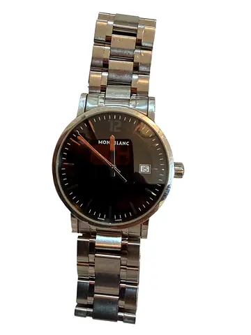 Montblanc Black Stainless Steel Summit 38284 Mens Wristwatch 38 mm